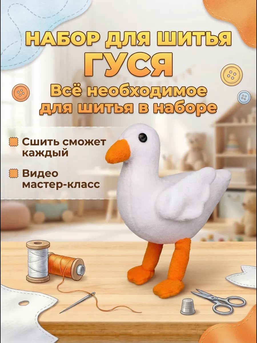 Набор для шитья мягкой игрушки Гуся