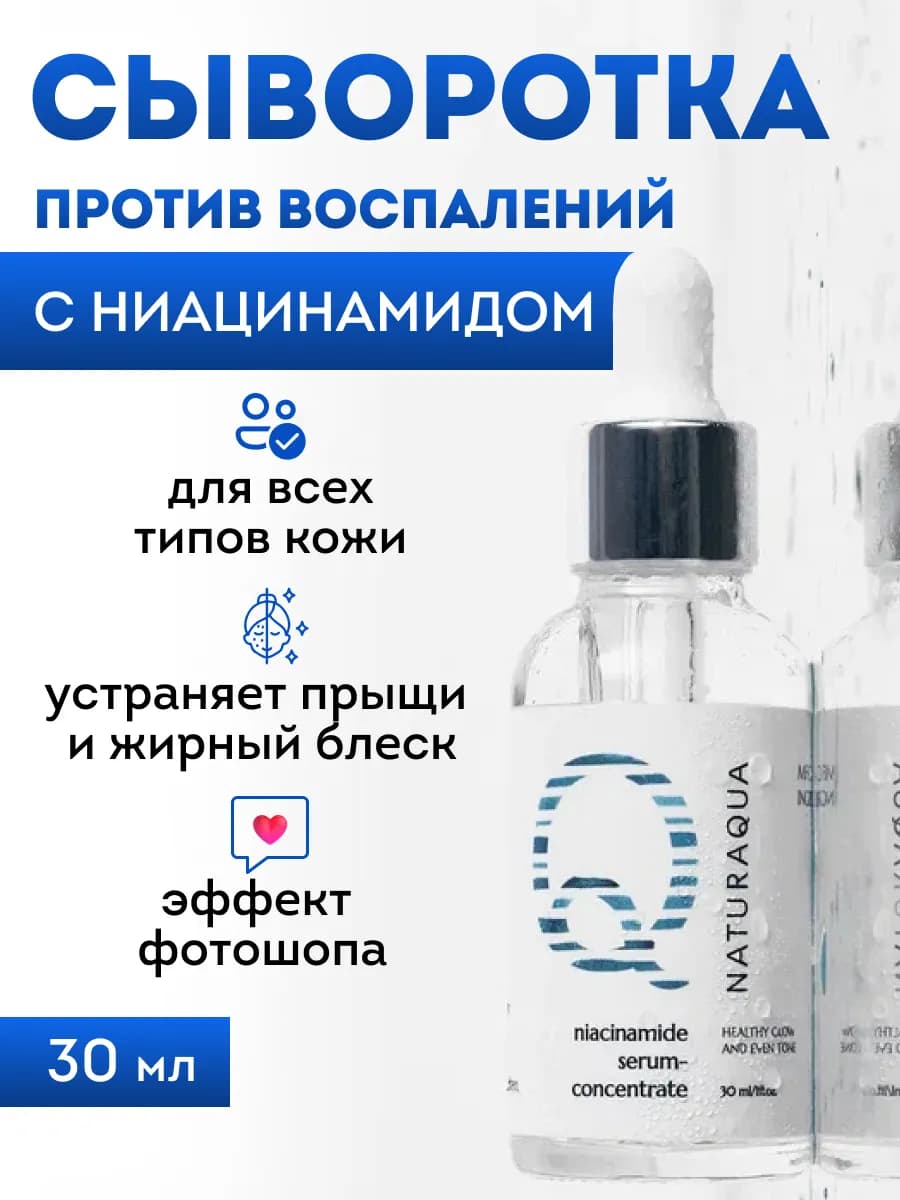Сыворотка для лица от прыщей и постакне с ниацинамидом