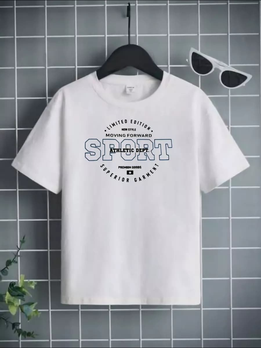 футболка хлопковая с принтом