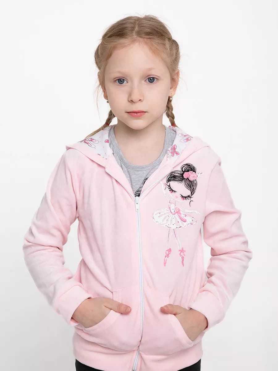 Кофта на молнии с капюшоном