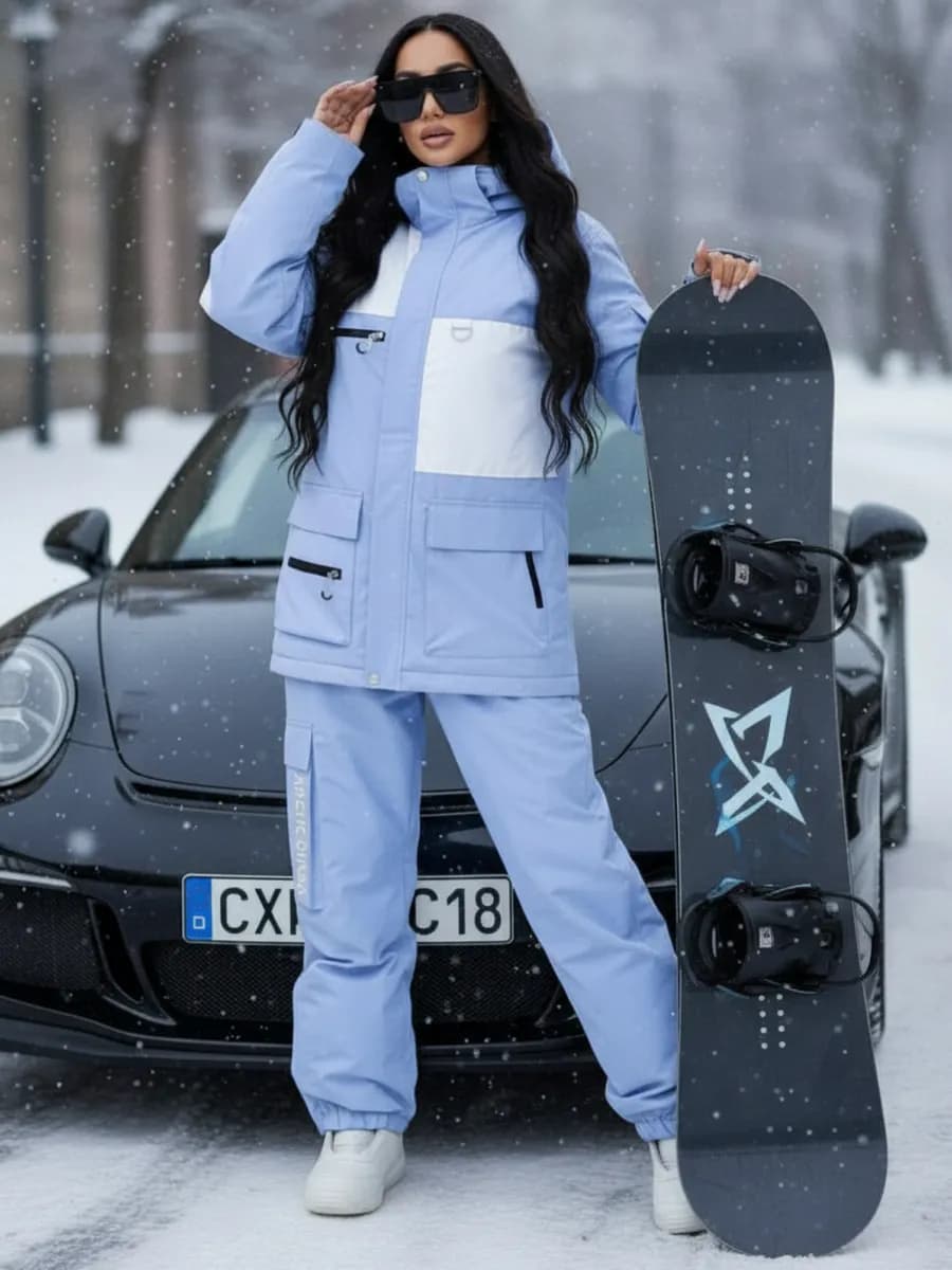 Костюм горнолыжный зимний с капюшоном