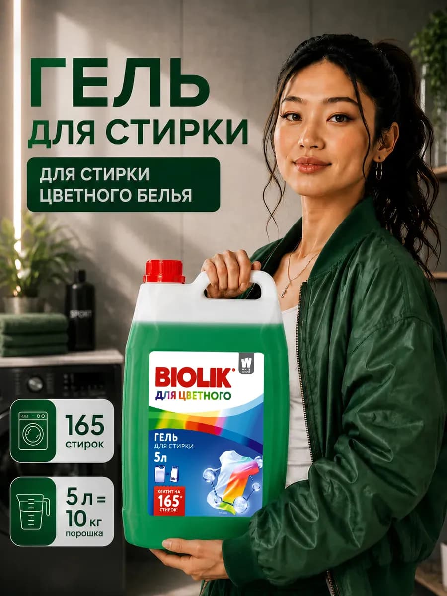 Гель для стирки цветного белья автомат 5л