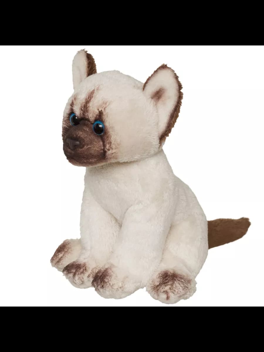 Мягкая игрушка Домашние любимцы Кошечка сиамская 15 см