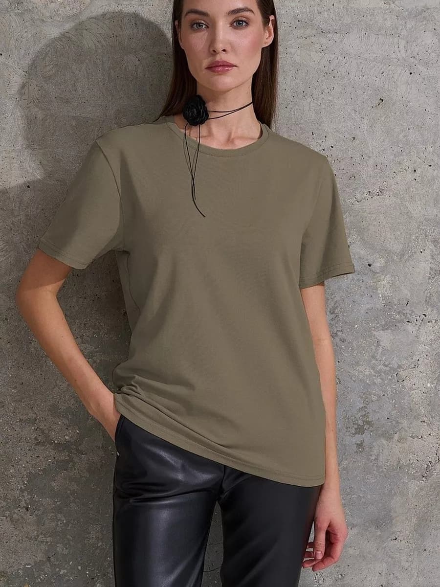 Футболка базовая прямого кроя