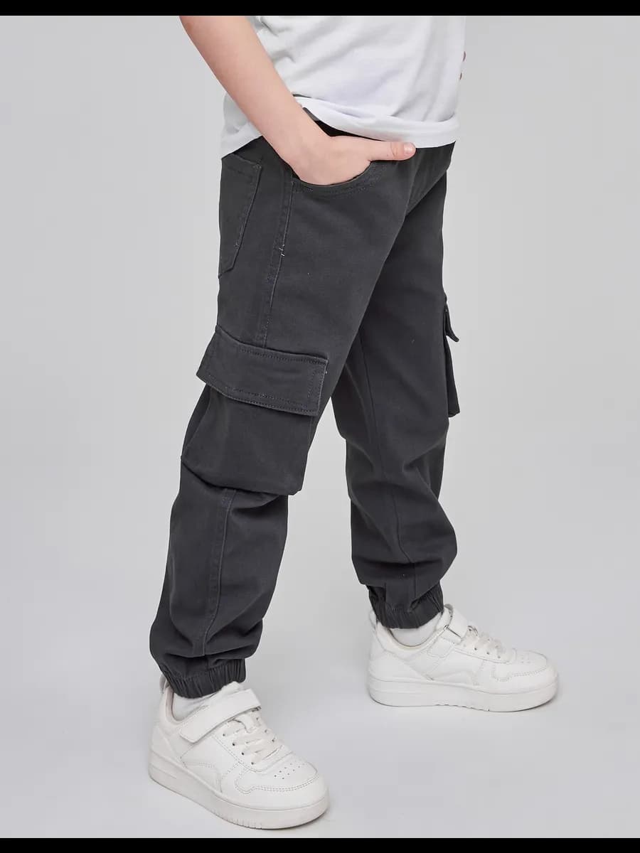 Брюки джоггеры на резинке школьные