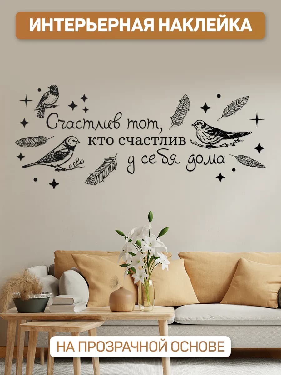 Наклейки, декор на стену, мотивация