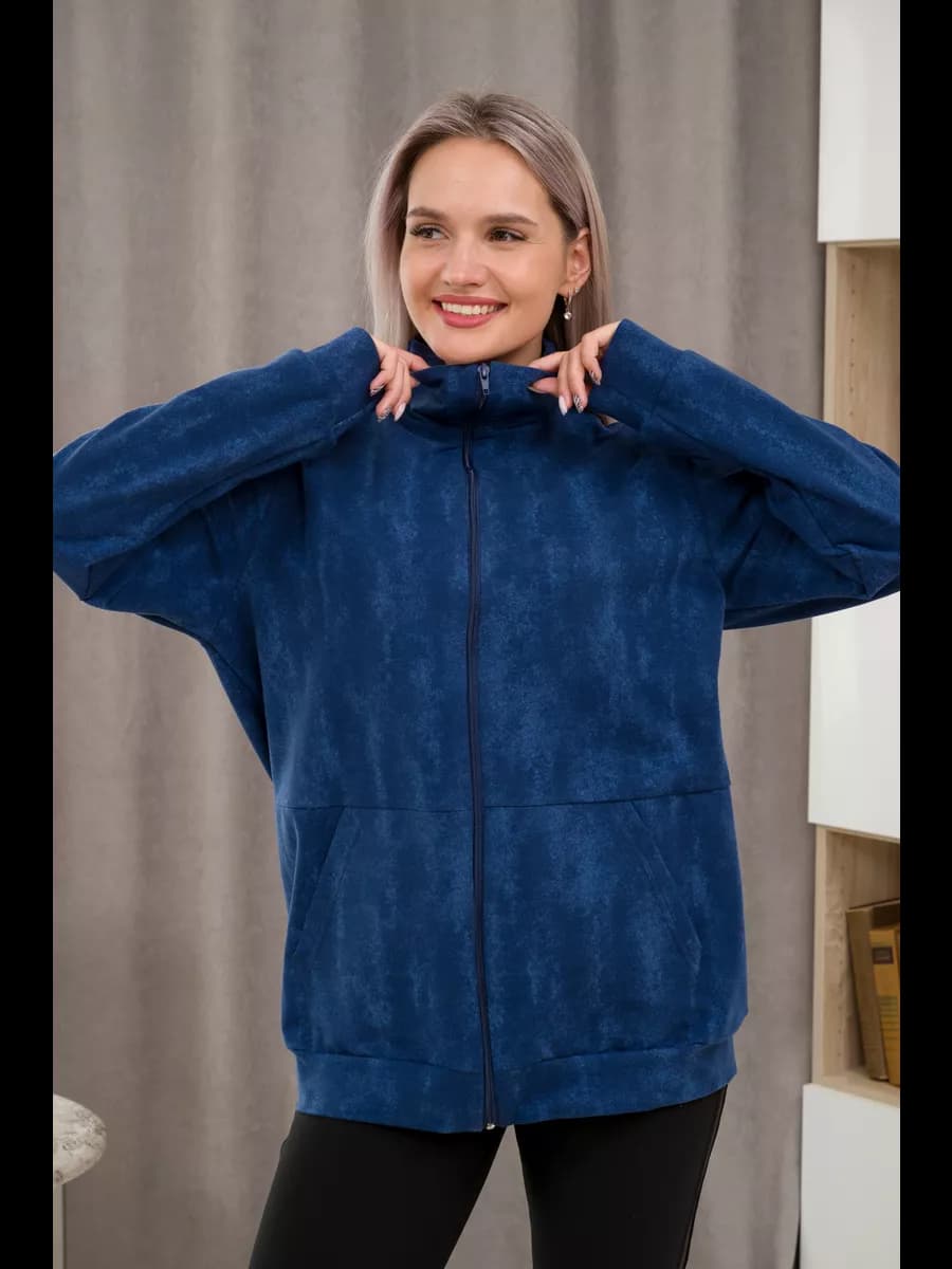 Толстовка из футера на молнии