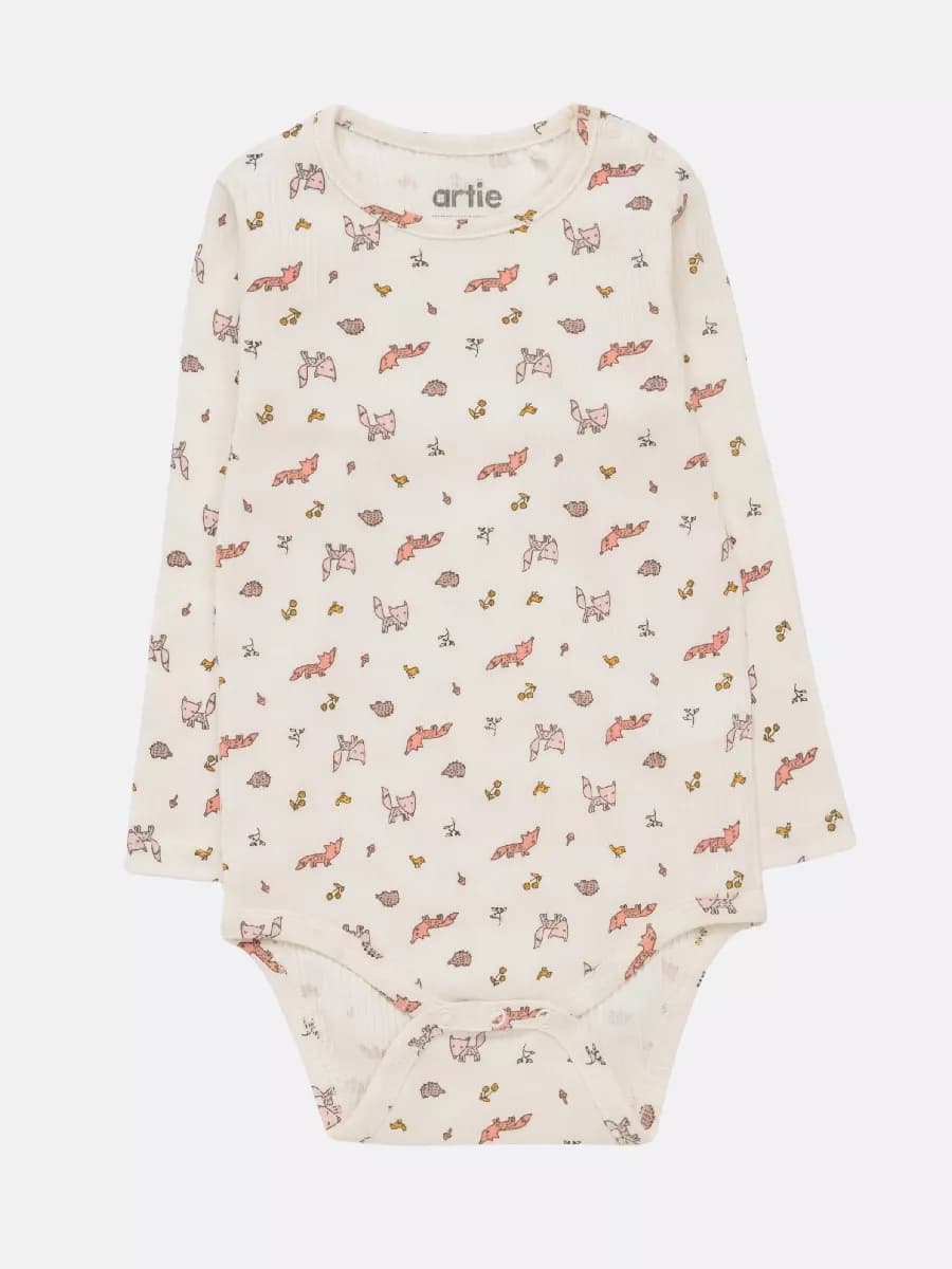 Боди для новорожденных малышей с длинным рукавом