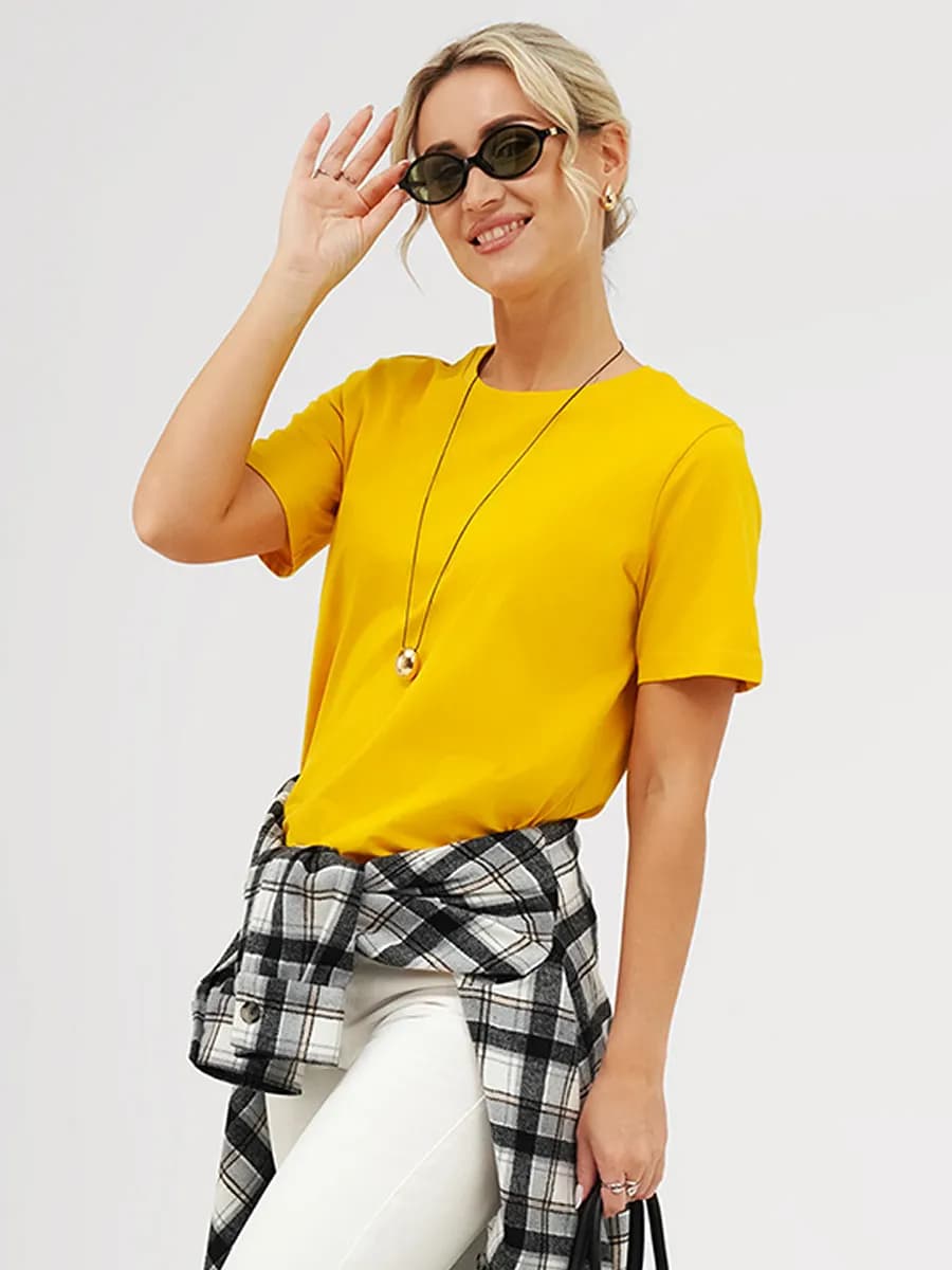 Футболка базовая однотонная