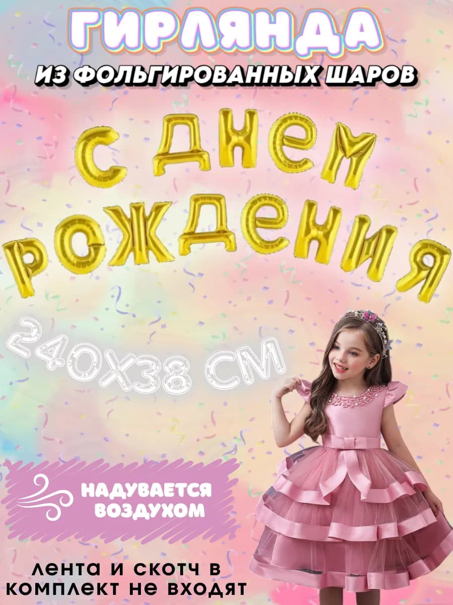 Воздушные шарики с днем рождения