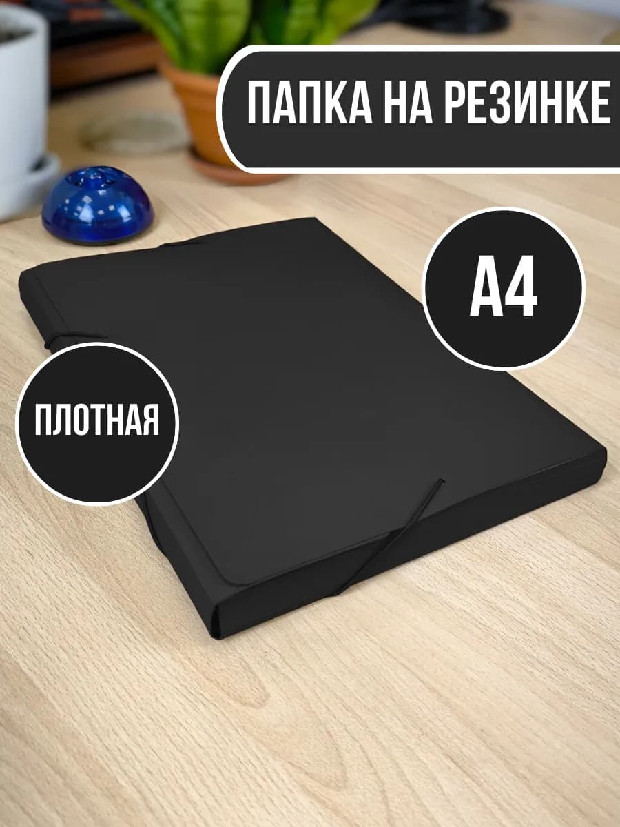 Папка на резинке для документов А4