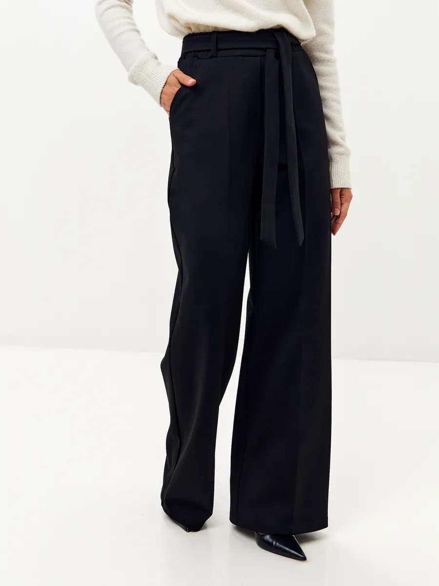 Брюки палаццо утепленные