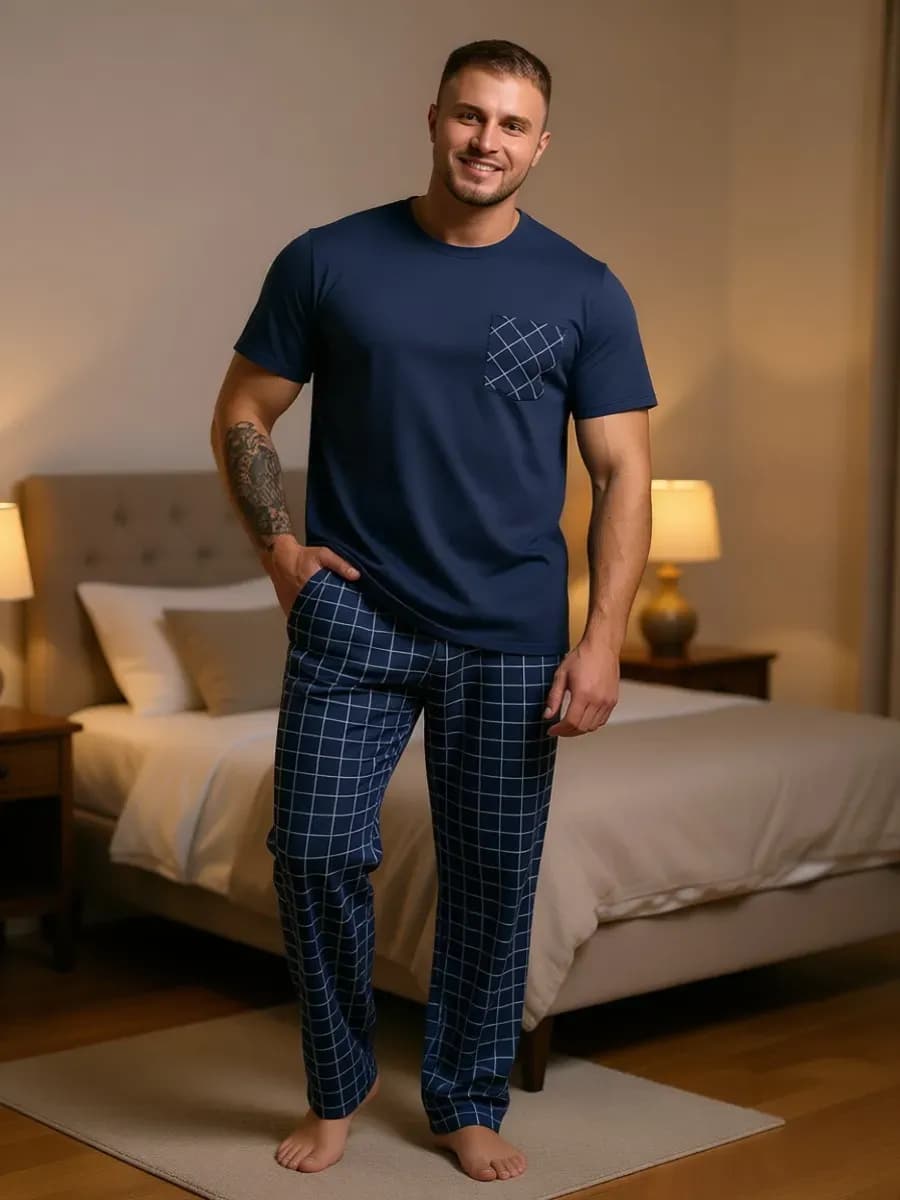 Костюм домашний летний с брюками пижама