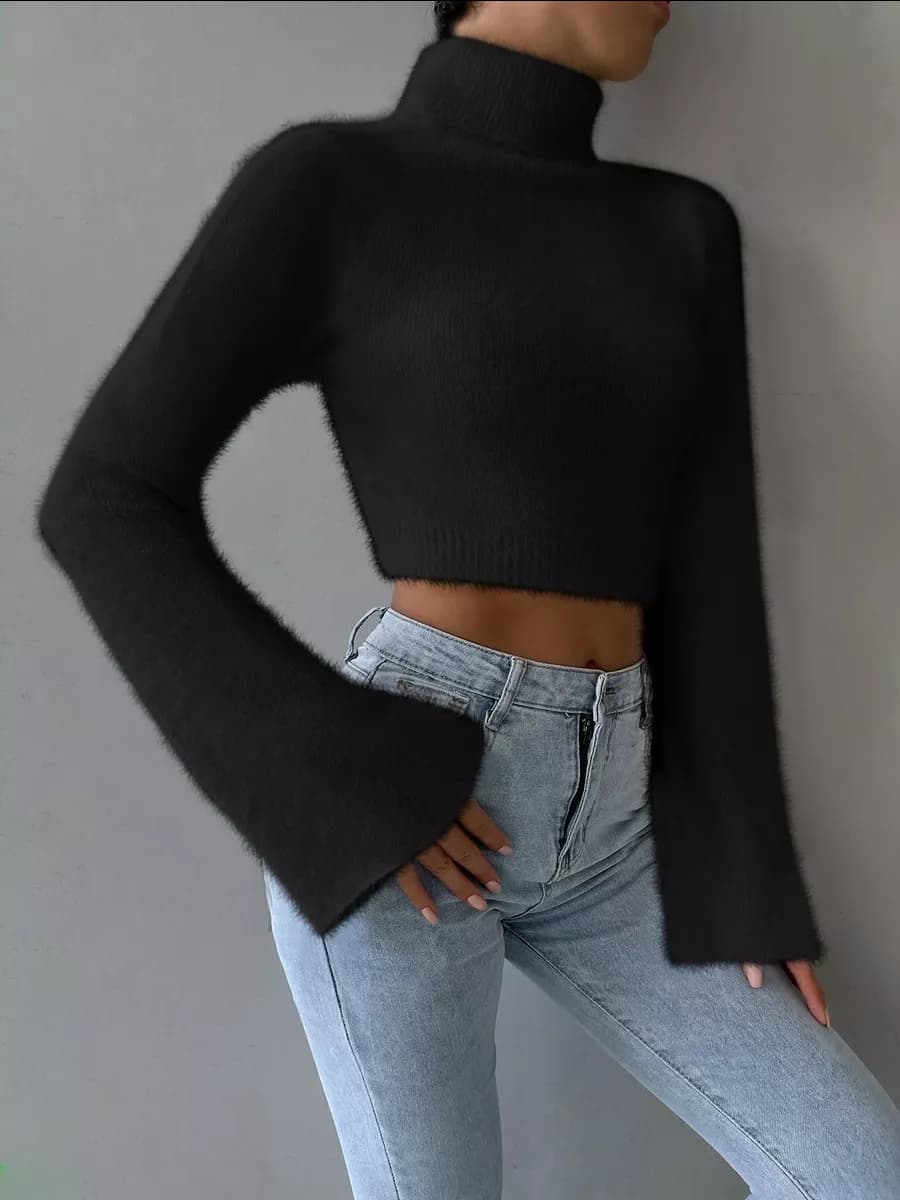 Кофта теплая с горлом