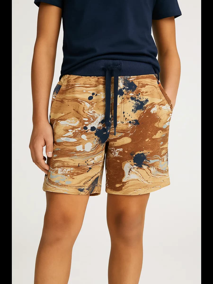 Шорты хлопковые с принтом