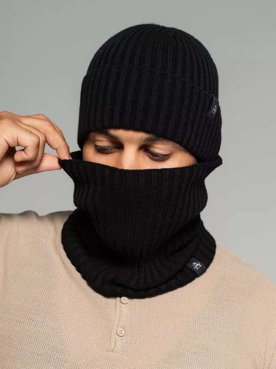 Снуд зимний вязаный