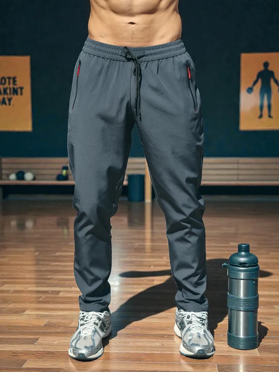 Спортивные штаны на резинке прямые - фото 1