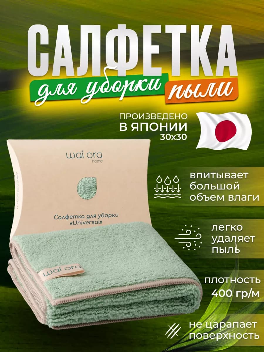 Салфетки для уборки из микрофибры тряпки впитывающие 30х30