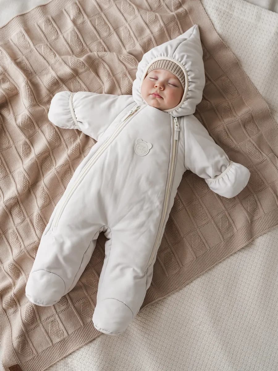 Комбинезон для новорожденных утепленный демисезонный - фото 1