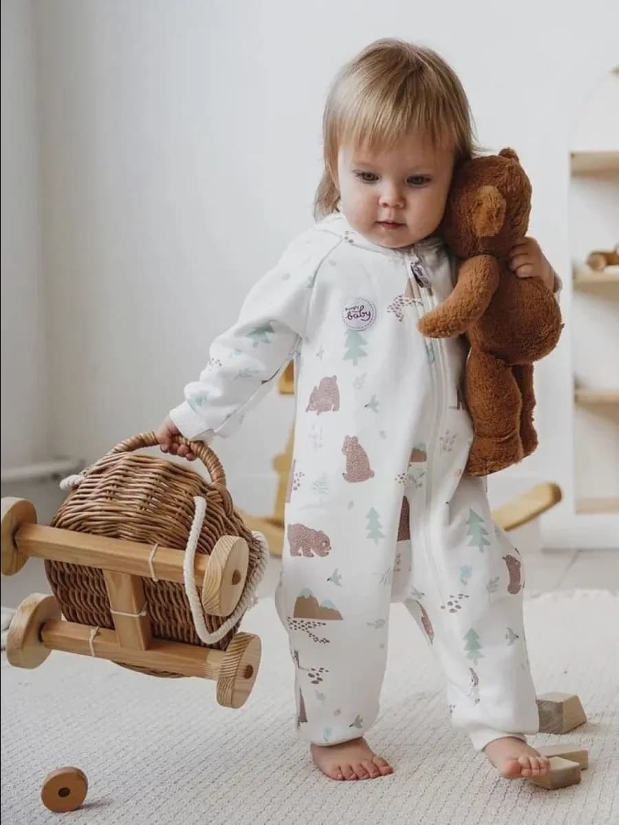 Комбинезон для новорожденных утепленный с начесом