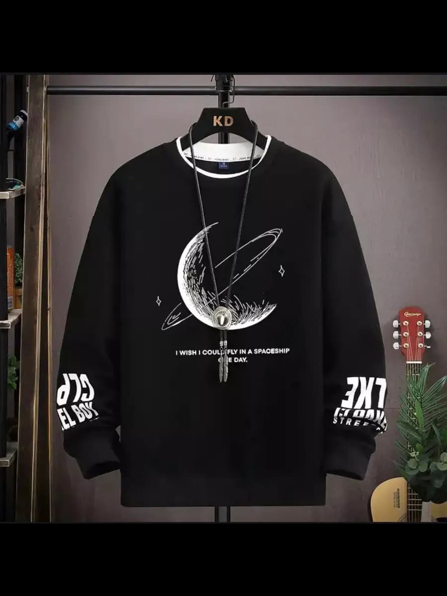 Свитшот оверсайз без начеса