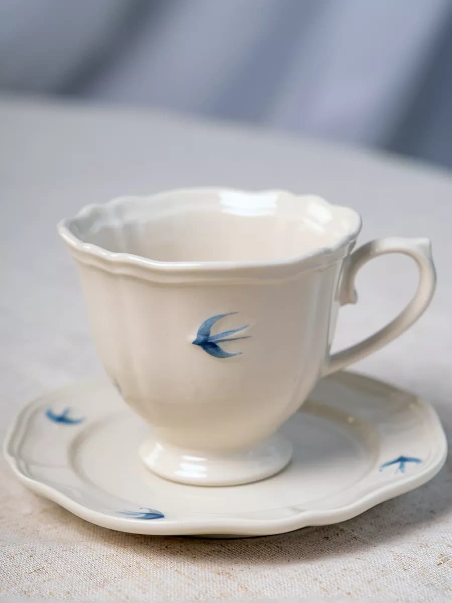 Чайная пара 250 мл "Ласточки"