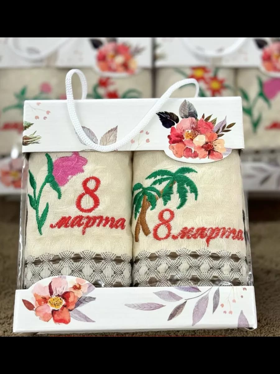 полотенца кухонный день 8-Марта