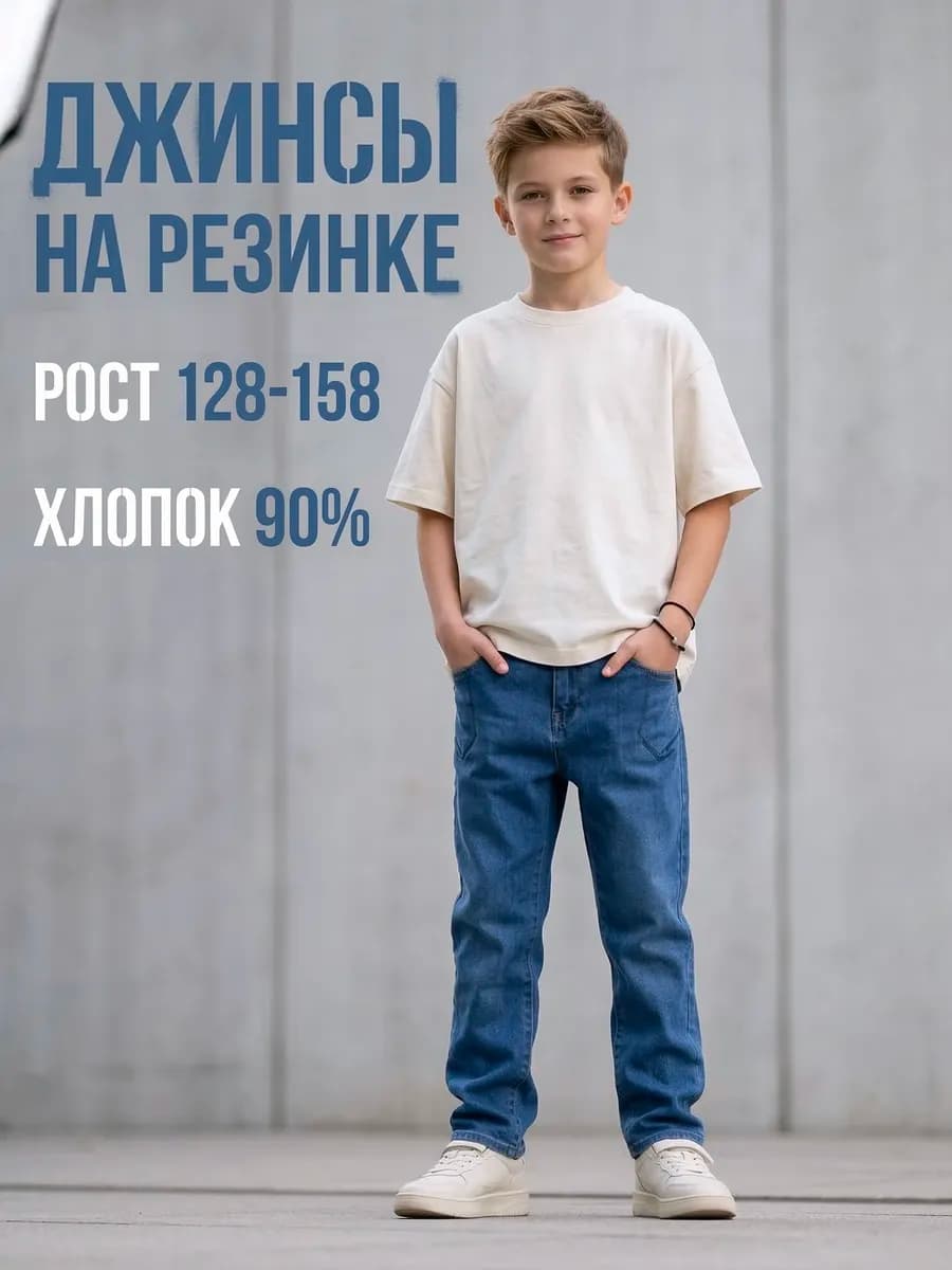 Джинсы на резинке