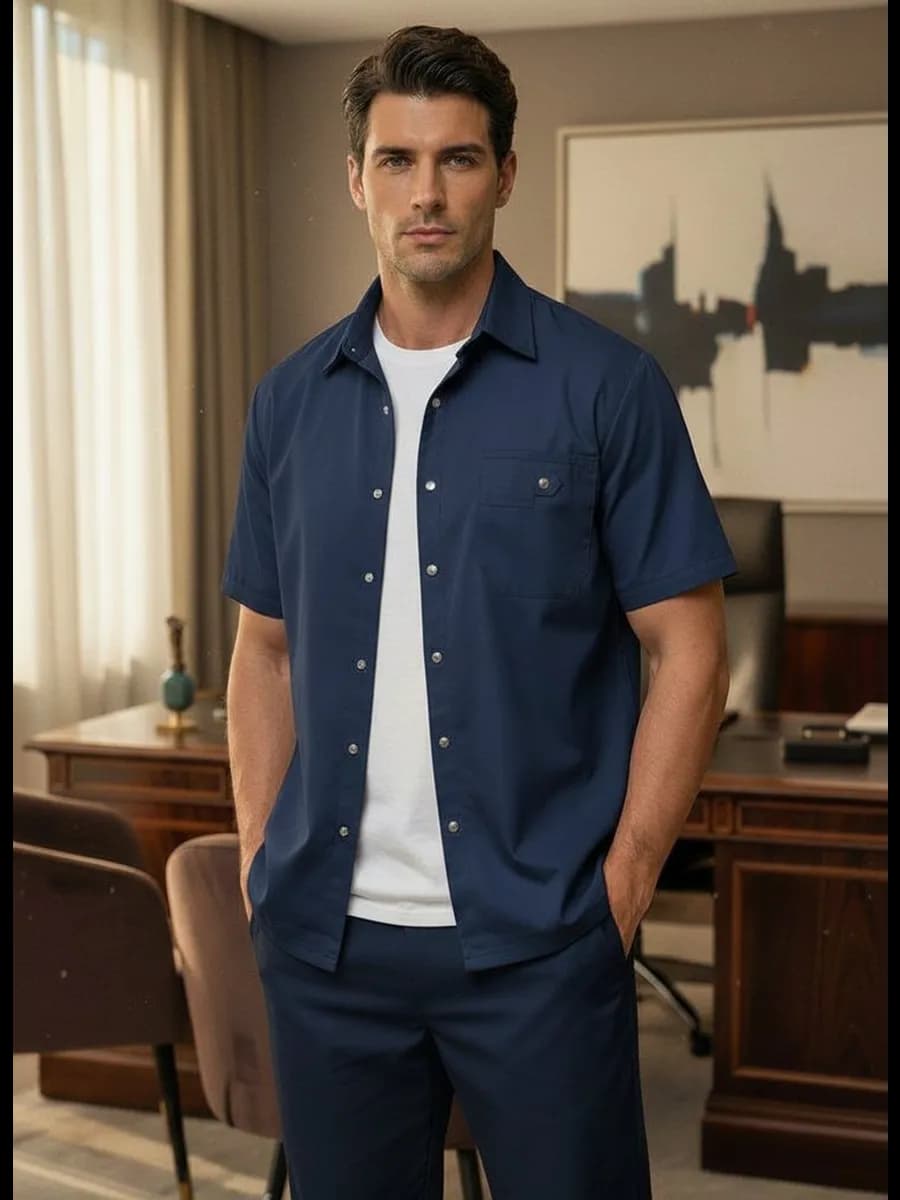 Медицинский костюм с брюками стрейч