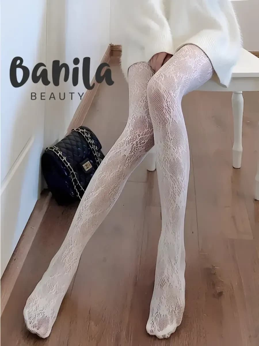 Колготки в сетку ажурные фантазийные