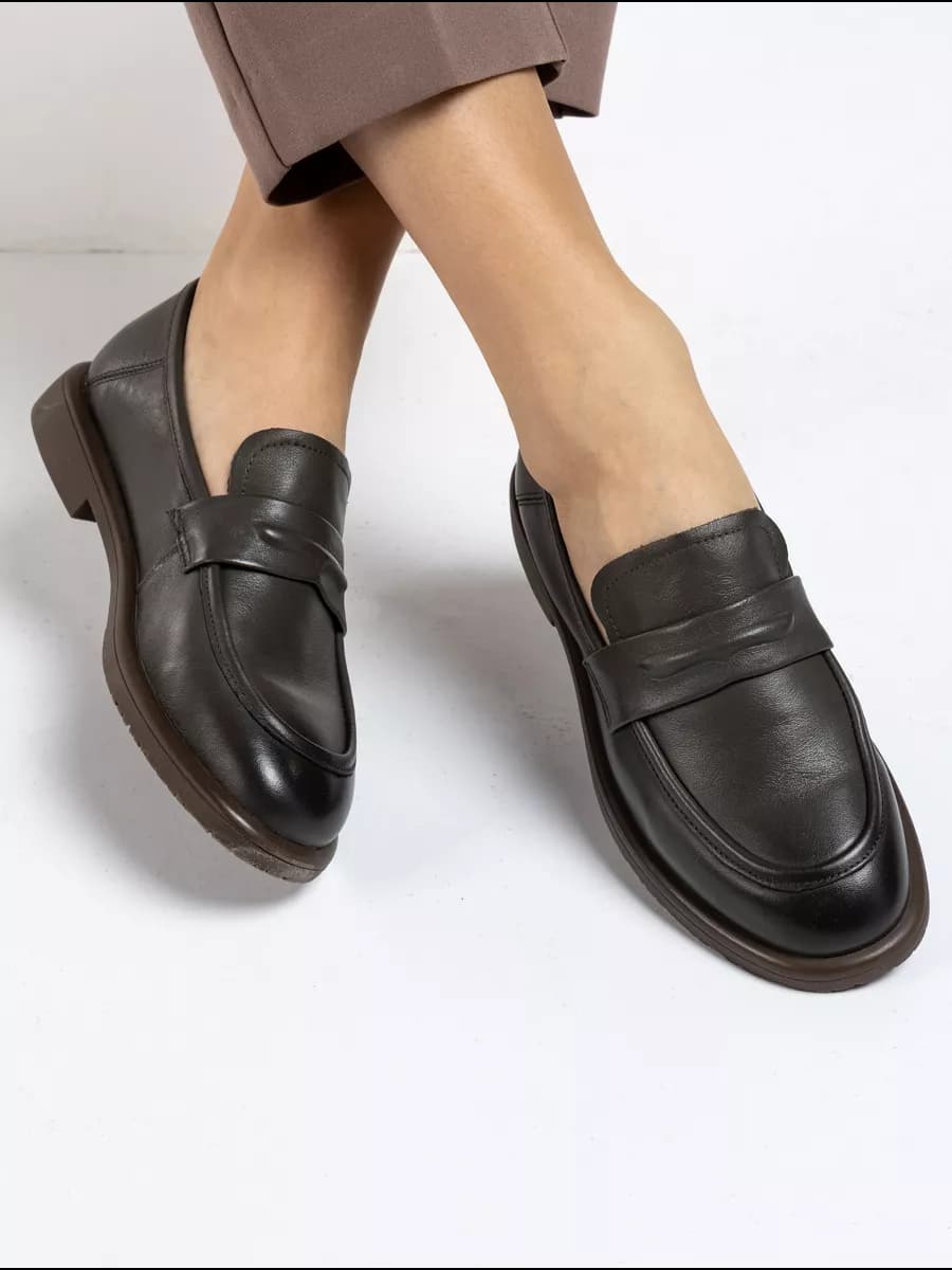 Лоферы женские натуральная кожа