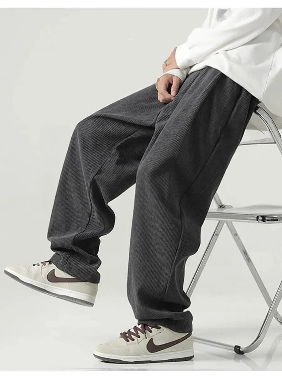 Брюки вельветовые широкие оверсайз