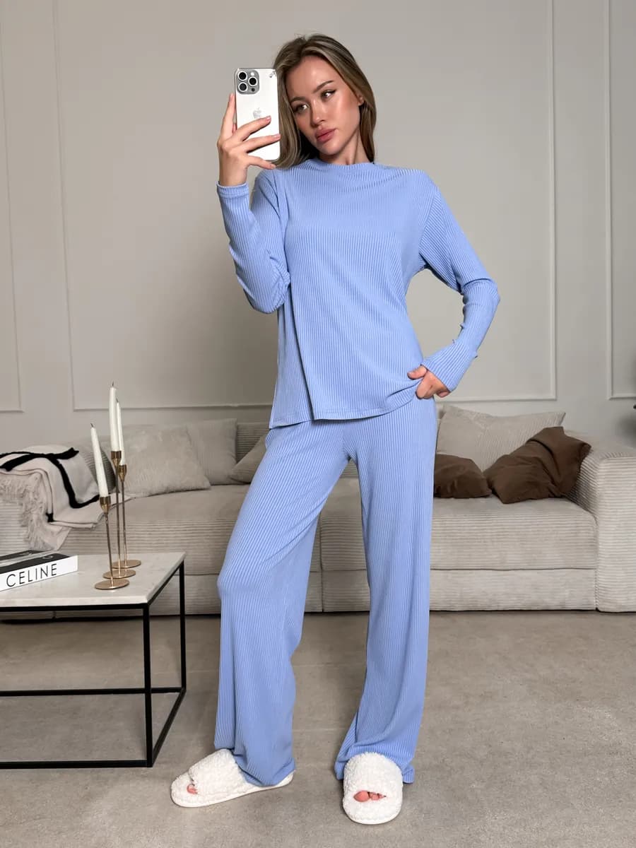 Костюм лапша трикотажный домашний