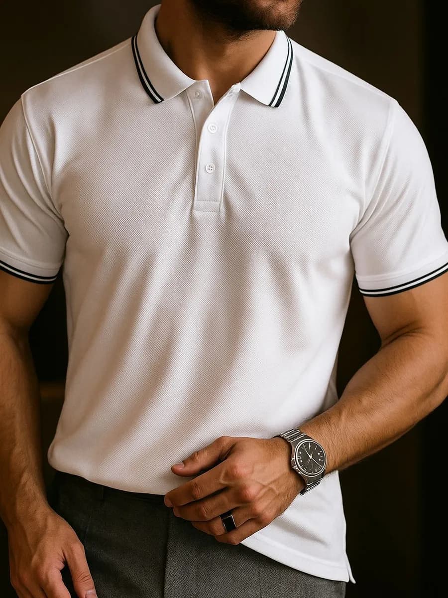 Футболка поло с коротким рукавом