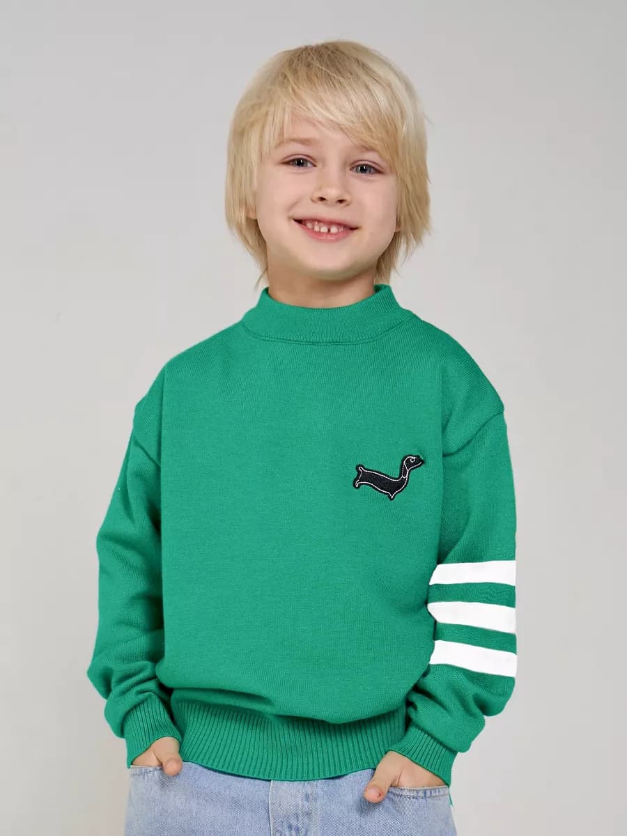 Свитер с принтом детский