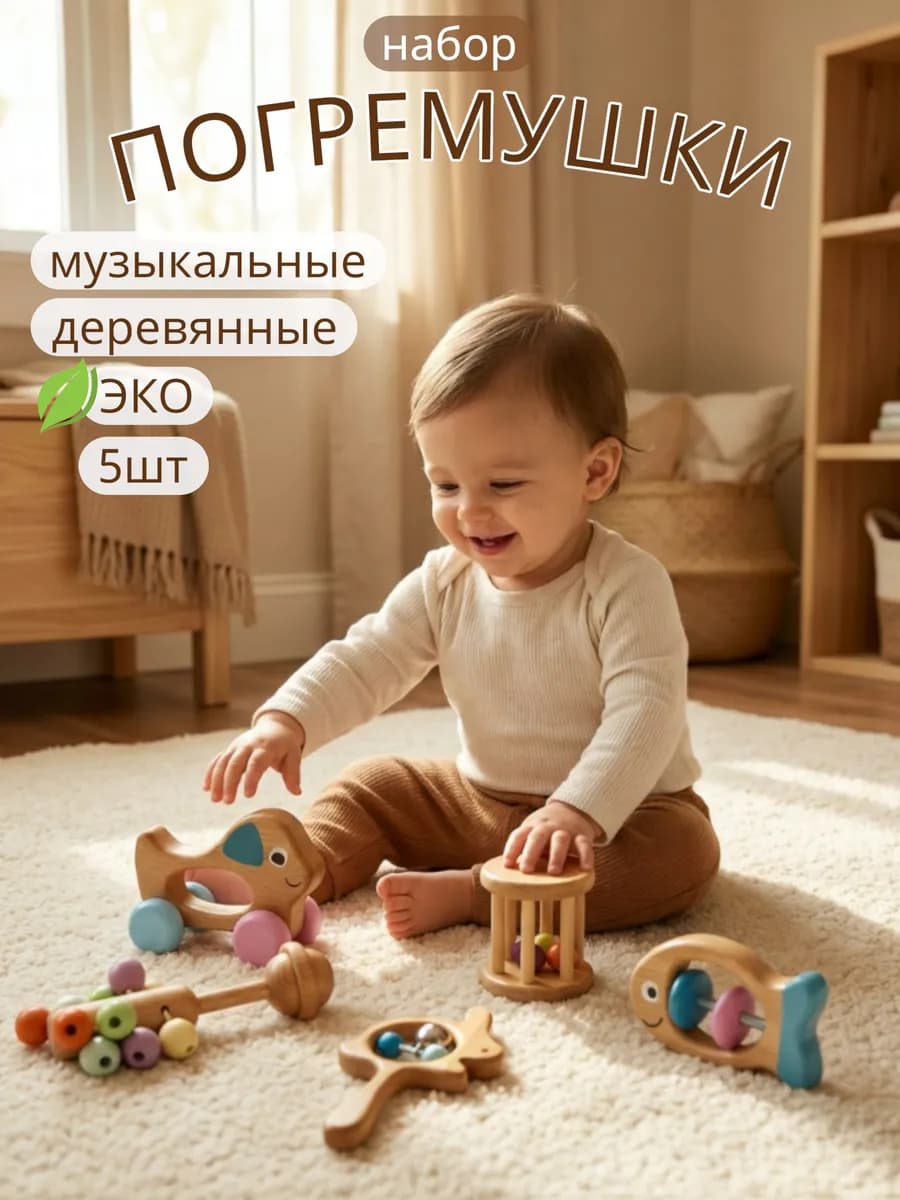 Погремушки для новорожденных