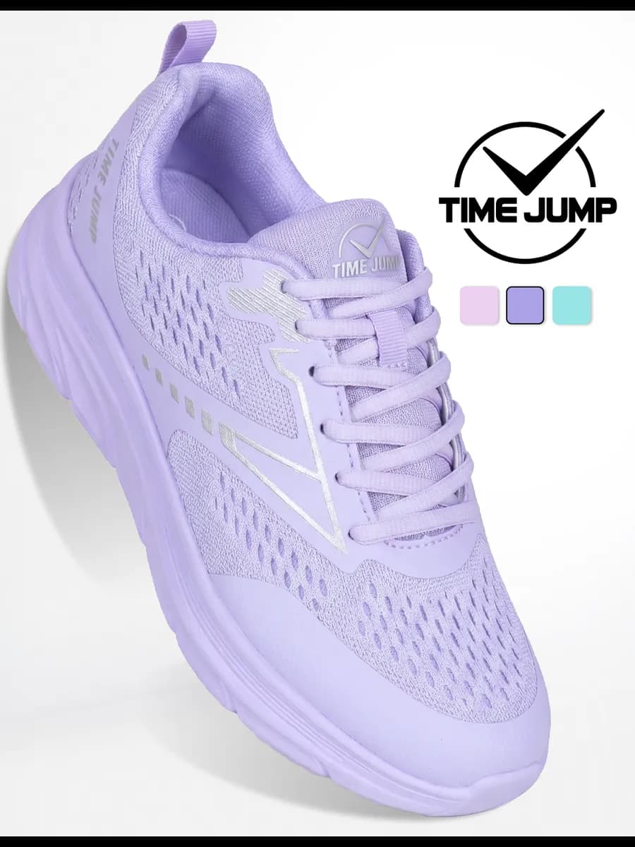 Кроссовки женские фиолетовые текстильные для фитнеса
