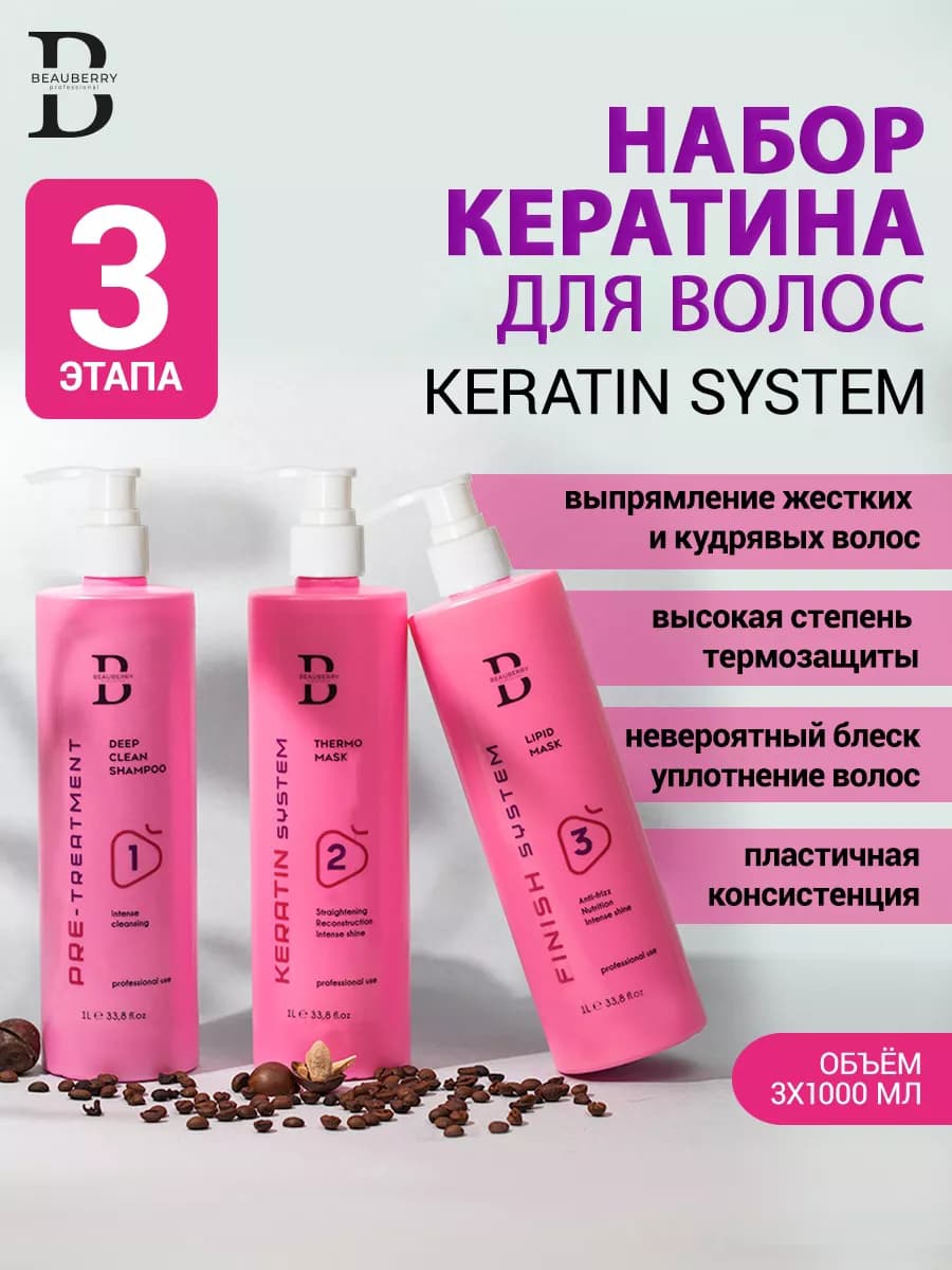 Кератин для волос набор кератиновое выпрямление