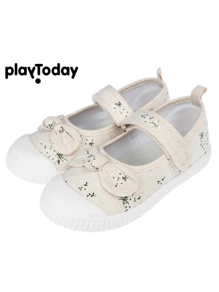 Туфли текстильные детские на липучках лето