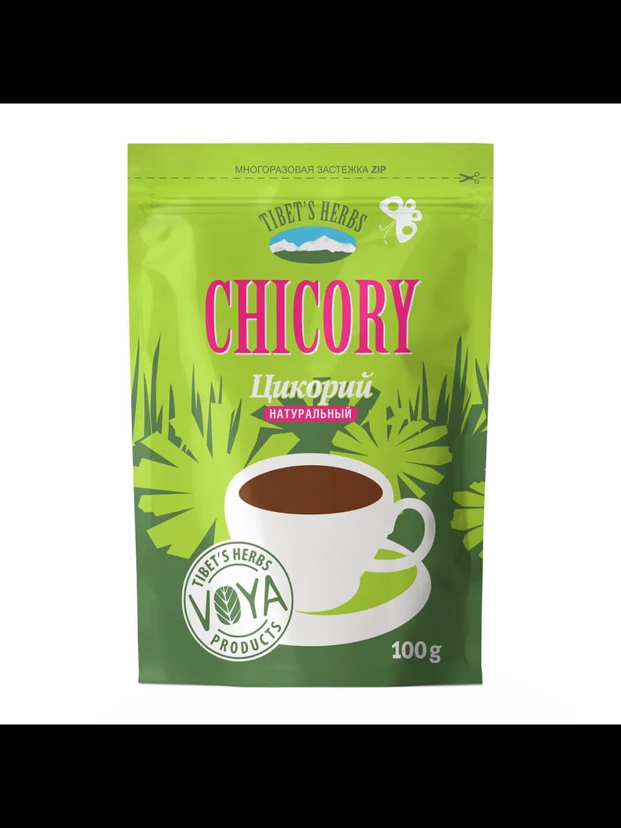 Натуральный цикорий порошкообразный п у 100г