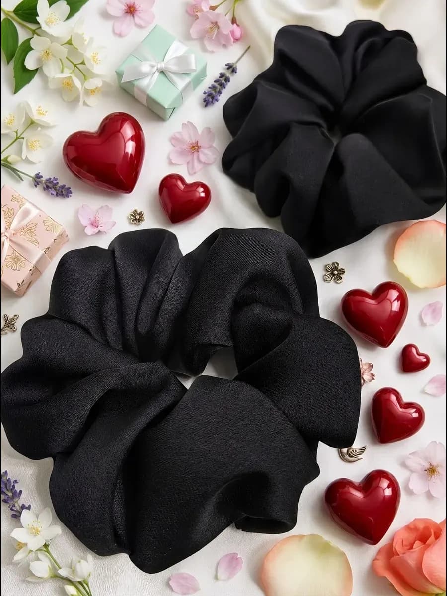 Шелковые резинки для волос набор 2шт