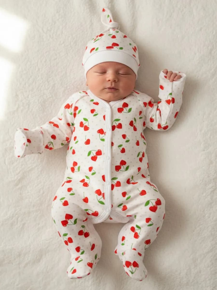 Комплект нательный на выписку для новорожденных малышей