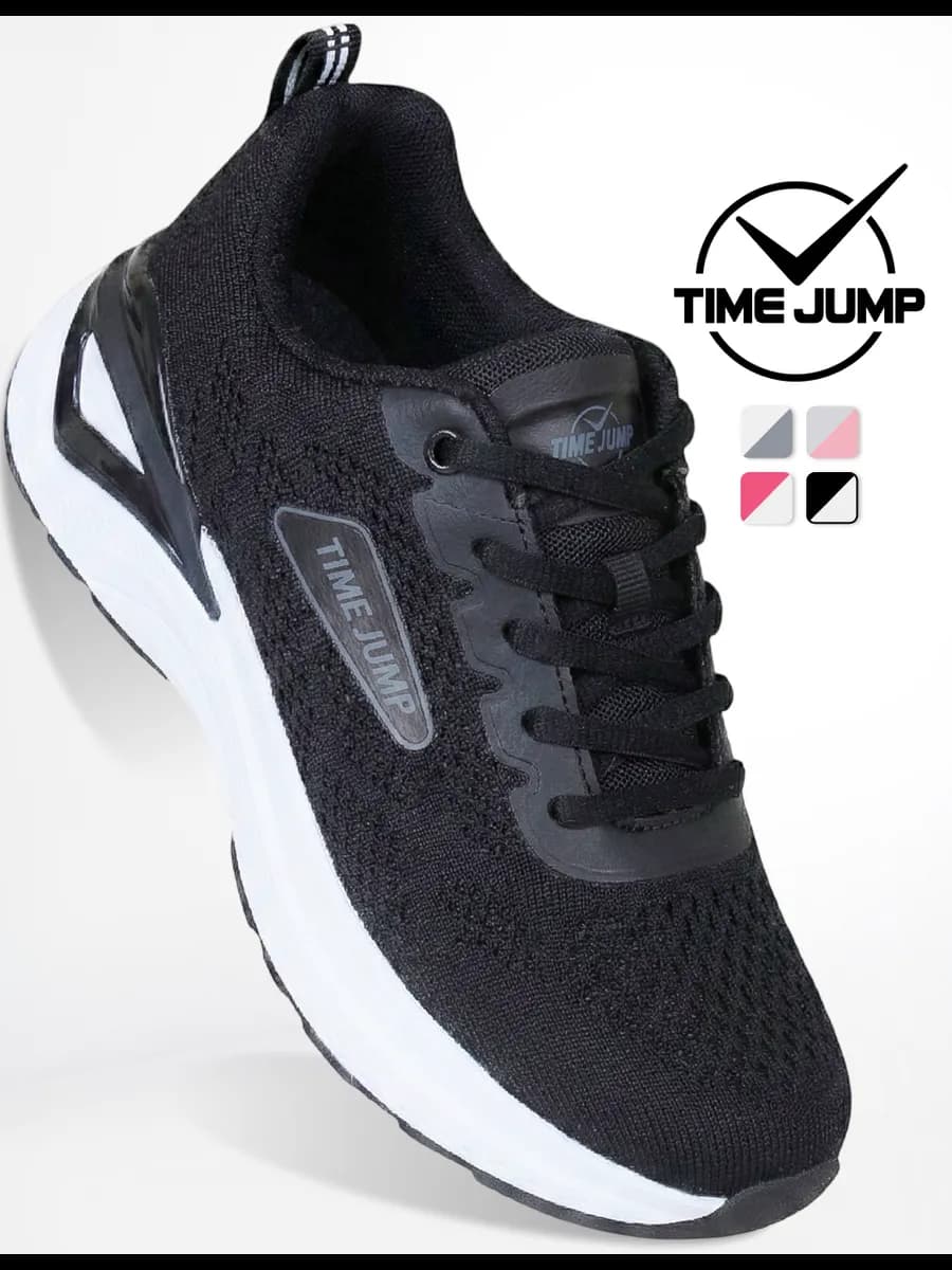 Кроссовки женские черные текстильные для фитнеса - фото 1