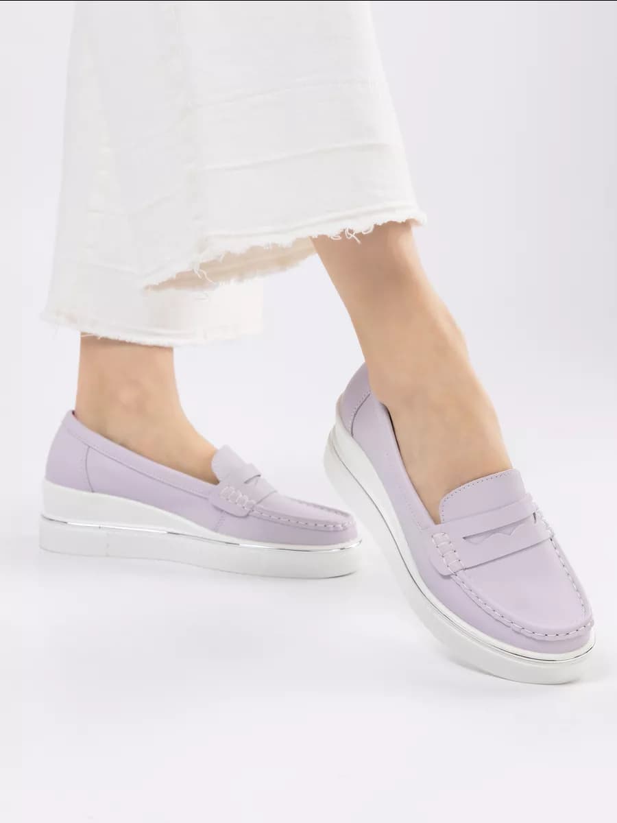 Мокасины женские кожаные