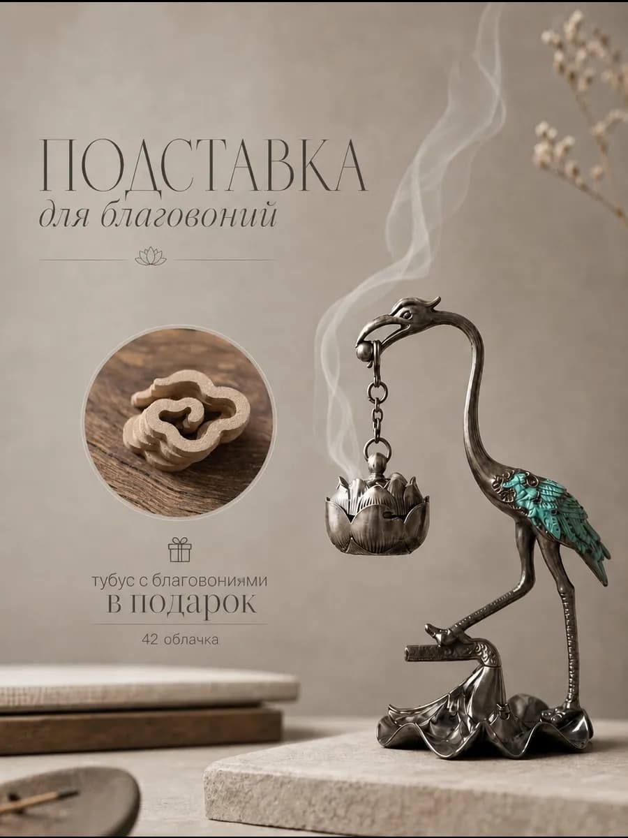 Подставка для благовоний стелющийся дым