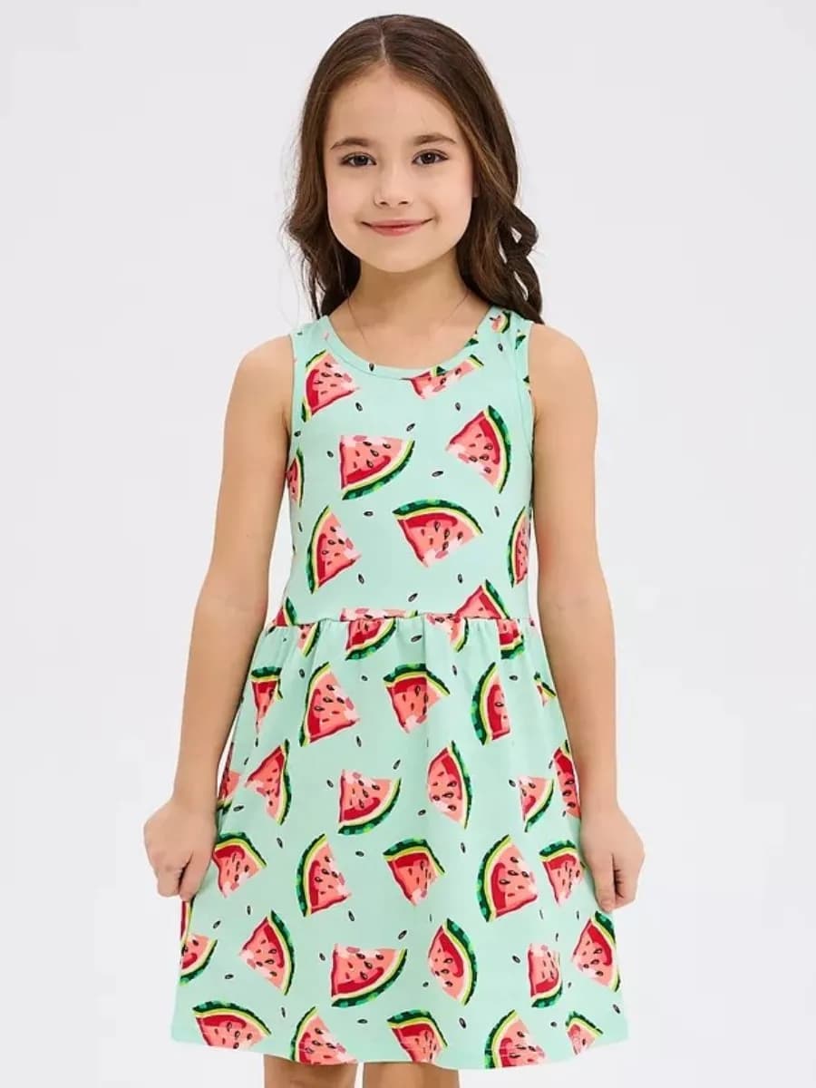 Сарафан платье для девочки летнее в сад и на пляж