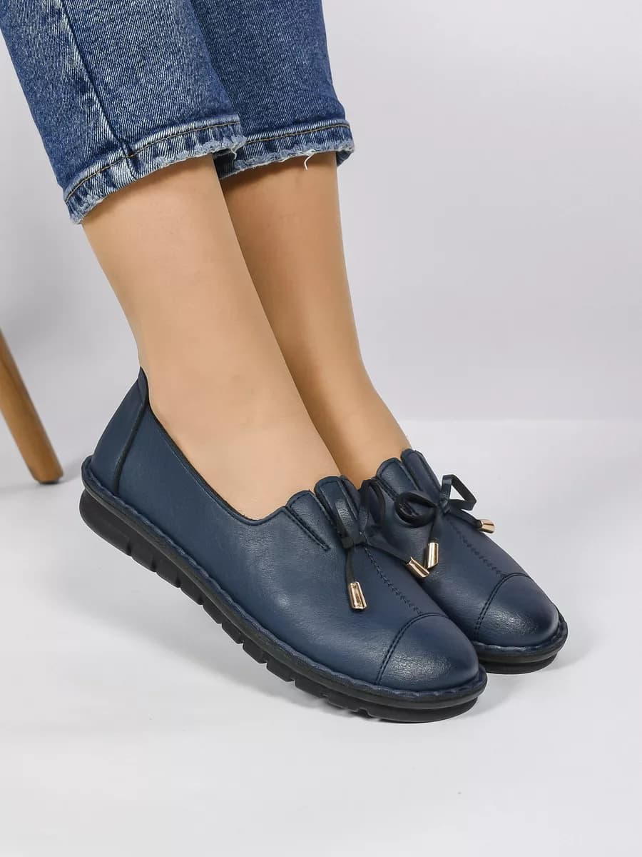 Мокасины кожаные