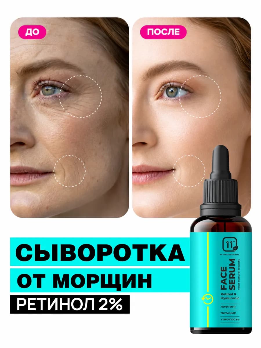 Антивозрастная сыворотка для лица от и против морщин