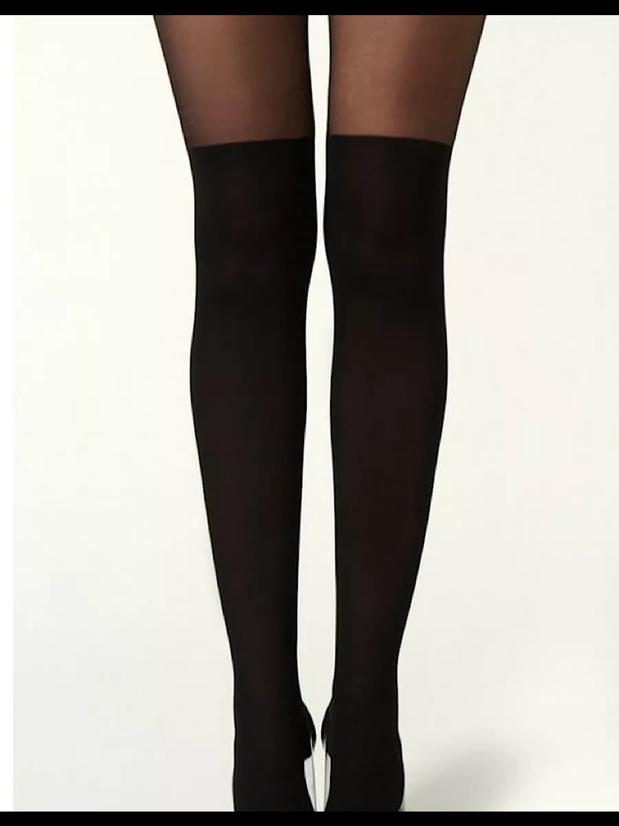 Колготки чулки черные плотные