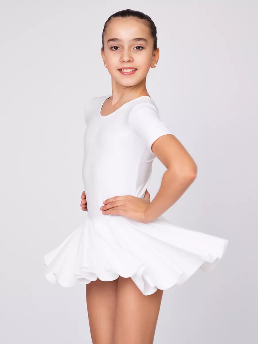 Купальник гимнастический с юбкой